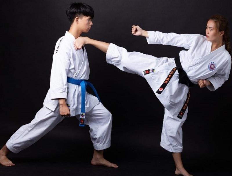Karate là môn võ đề cao tính đối kháng.