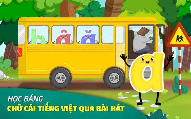 Học chữ cái tiếng Việt qua bài hát giúp bé nhớ nhanh và lâu hơn.